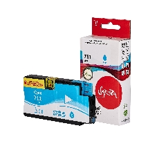 Картридж струйный Sakura CZ130A (№711 Cyan) для HP, голубой, 26 мл.