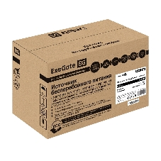 Источник бесперебойного питания ExeGate EX292786RUS Power Back BNB-1000.LED.AVR.2SH.RJ.USB 1000VA/550W,LED, AVR, 2*Schuko, RJ45/11,USB, черный