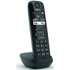 Дополнительная трубка Dect Gigaset AS690HX черный для AS690
