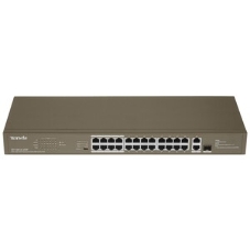 Коммутатор Tenda TEF1126P-24-250W 26-Портовыйбез управления FE c 24 портами PoE