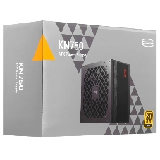 Блок питания PCCooler KN750, 750Вт, 80+ Gold, 120мм, модульный, черный