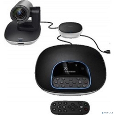 Веб-камера Logitech Group 1920x1080, 30 кадр/с, USB Type-A, микрофон (4 шт, шумоподавление), автоматическая фокусировка, автоосвещение, универсальное крепление, штатив в комплекте