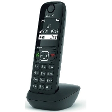 Дополнительная трубка Dect Gigaset AS690HX черный для AS690