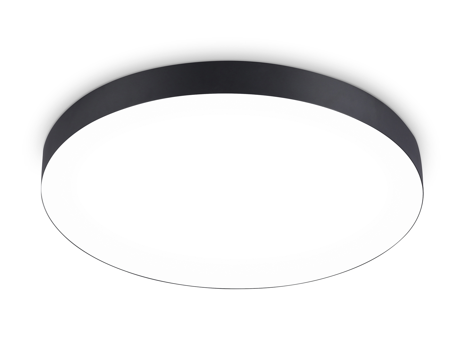 Потолочный светодиодный светильник Ambrella light FV5538 BK черный LED 90W 4200K D600*58 (Без ПДУ)