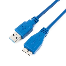 Кабель USB 3.0 для соед. 1.8м А-microB (5 pin) PRO позол.конт., пакет