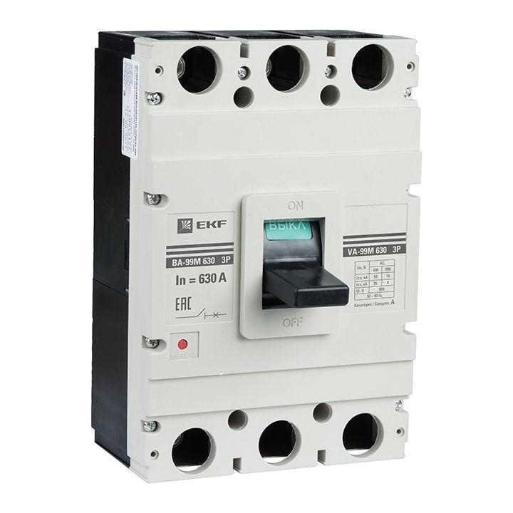 Выключатель автоматический 3п ВА-99М 630/630А 50кА Basic EKF mccb99-630-630m