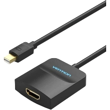 Адаптер-переходник Vention mini DisplayPort 20M > HDMI F черный (HBCBB)