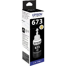 Чернила Epson 673 C13T673198 (аналог C13T67314A) черный 70мл для Epson L800/L810/L850/L1800