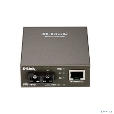 Медиаконвертер D-Link DMC-F60SC/B1A с 1 портом 10/100Base-TX и 1 портом 100Base-FX с разъемом SC для одномодового оптического кабеля (до 60 км)