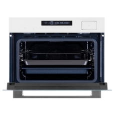 Духовой Шкаф электрический с паром Maunfeld MCMO5016STGW, 50л, дверца с 2 стеклами, белый