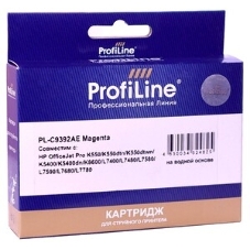 Картридж струйный ProfiLine PL-C9392AE №88 для принтеров HP Office jet HP Office jet K550/K550 dtn/K550dtwn/K5400/K5400dn/K8600/L7380/L7590 Magenta водные