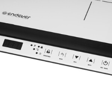 Плитка электрическая индукционного типа с двумя конфорками Endever Skyline IP-69, белый, мощность 1800 Вт+1300 Вт, диаметр посуды 12-26 см, 2 шт/уп