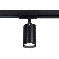 Трековый однофазный светильник со сменной лампой Ambrella light GL5129 BK черный GU10 max 12W
