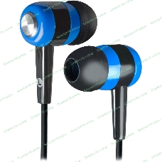 Проводные наушники Defender Basic 616 черный/синий, внутриканальные, Jack 3.5 мм