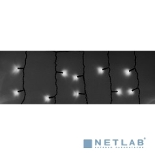Гирлянда Neon-night Айсикл (бахрома) светодиодный, 4,8 х 0,6 м, черный провод, 230 В, диоды белые, 176 LED