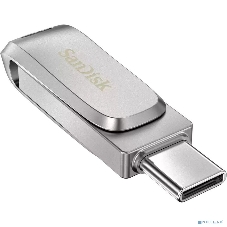 Флешка USB Sandisk Ultra Dual Luxe (SDDDC4-032G-G46), 32Gb, USB 3.2 Gen 1/Type-C, R/W 150/40, серебристый