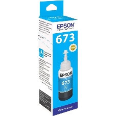 Чернила Epson 673 C13T673298 (аналог C13T67324A) голубой 70мл для Epson L800/L810/L850/L1800