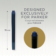 Картридж Parker Quink Z11 (CW1950385) черный/синие чернила, для ручек перьевых (5шт)