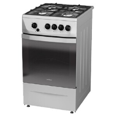 Плита газовая Darina 1D1 GM 241 014 Х нержавеющая сталь/черный, конфорок 4 шт, духовка 50 л, 50 см x 85 см x 60 см