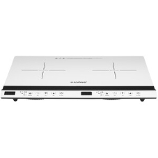 Плитка электрическая индукционного типа с двумя конфорками Endever Skyline IP-69, белый, мощность 1800 Вт+1300 Вт, диаметр посуды 12-26 см, 2 шт/уп