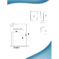Раковина накладная со смесителем (прямоугольная BAU Hotel 51х39, мрамор + смеситель Hotel Still, нержавеющая сталь)