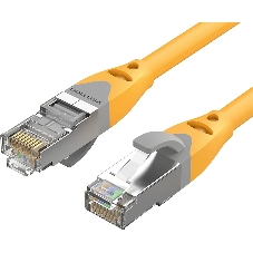 Патч-корд Vention прямой SFTP cat.6A, RJ45 - 1м. Серый