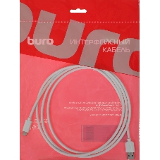 Кабель Buro BU-USB3.2-AC-1.8MW USB (m)-USB Type-C (m) 1.8м белый пакет
