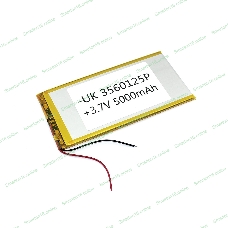 Аккумулятор Li-Pol (батарея) 3.5*60*125мм 2pin 3.7V/5000mAh