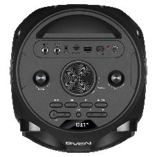 Колонка АС SVEN PS-750, черный (80 Вт, TWS, Bluetooth, FM, USB, microSD, LED-дисплей, 2х4400мА*ч)