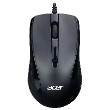 Мышь проводная Acer OMW136 черный, 1200 dpi, USB, кнопки - 3