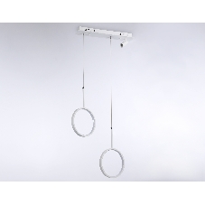Светильник Ambrella light FL5272/2+1 WH белый 38W 3000K/4200K/6400K+4200K 500*90*1200 (ПДУ ИК)