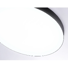 Потолочный светодиодный светильник Ambrella light FV5538 BK черный LED 90W 4200K D600*58 (Без ПДУ)