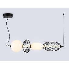 Подвесной светодиодный светильник Ambrella light LH11010 BK/FR черный/белый матовый 32W 3000K 915*220*220