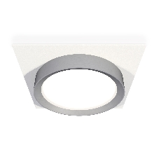 Комплект встраиваемого светильника Ambrella light XC8061004 SWH/MCH белый песок/хром матовый GX53 (C8061, N8121)