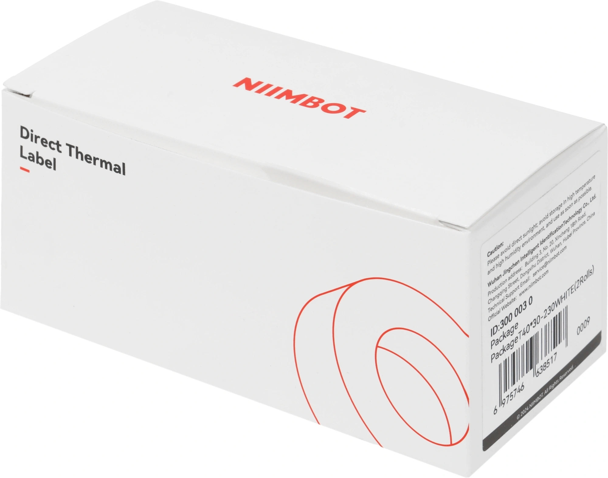 Термоэтикетки Niimbot 1747497 сег.:40x30мм 230шт/рул (упак.:2шт) Niimbot B1/B31/B21Pro/B21S/B3S_P белый