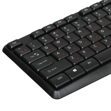 Комплект клавиатура+мышь Acer OMW141 проводной, USB, 1200 DPI, чёрный