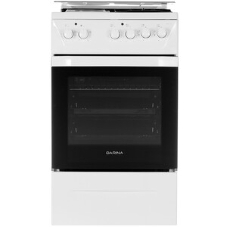 Плита комбинированная Darina 1D KM 241 337 W белый/черный, конфорок 4 шт, духовка 50 л, 50 см x 85 см x 60 см