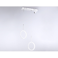 Светильник Ambrella light FL5272/2+1 WH белый 38W 3000K/4200K/6400K+4200K 500*90*1200 (ПДУ ИК)