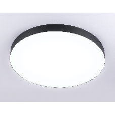Потолочный светодиодный светильник Ambrella light FV5538 BK черный LED 90W 4200K D600*58 (Без ПДУ)
