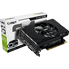 Видеокарта Palit GeForce RTX 3050 StormX OC, 6 GB GDDR6, 96 bit, 1xDisplayPort, HDMI, DVI-D, GPU 1492 MHz