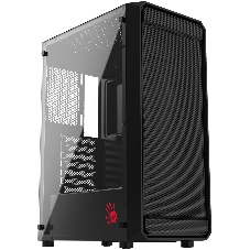 Компьютерный корпус Bloody BD-CC114 черный без БП ATX 8x120мм 1xUSB 2.0 1xUSB 3.0 audio bott PSU