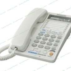 Телефон проводной Panasonic KX-TS2368RUW белый 2 линии, конференц-связь, спикер., 30 номеров памяти, ЖКД, Flash, часы