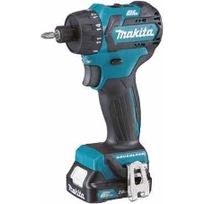 Дрель-шуруповерт Makita DF032DWAE, 12 В, 2 Ач, 35 Нм, бесщеточный