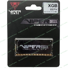 Оперативная память Patriot Viper Steel, DDR4, 8GB (1x8GB), 3200MHz, CL22, с радиатором, черный, SO-DIMM