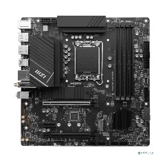 Материнская плата MSI PRO B760M-A WIFI DDR4, LGA 1700, Intel B760, 4xDDR4, 4xSATA, 2xM.2, 1xPCI-E 4.0 x16, 1xPCI-E 4.0 x4, 1xPCI-E x1, 2xHDMI, 2xDP, 1x 2.5Gb LAN, 2xUSB-A 2.0, 2xUSB-A 3.2 Gen 1, 2xUSB-A 3.2 Gen 2, 3x3.5 мм, 7.1, Micro-ATX
