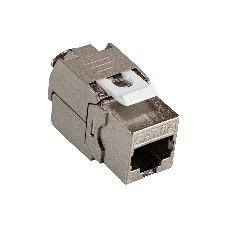 Модуль-вставка Keystone Jack RJ-45 ExeGate KJ-8P8C-SH-C6A-180-TL (Кат.6A, экранированная, 180 градусов, IDC Toolless (без инструмента))