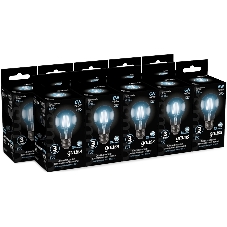 Лампа светодиодная Gauss 102802206LED Filament А60 Е27 6Вт 4100к 1/10/40