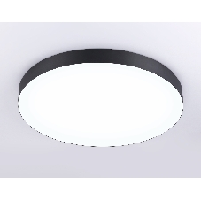Потолочный светодиодный светильник Ambrella light FV5538 BK черный LED 90W 4200K D600*58 (Без ПДУ)