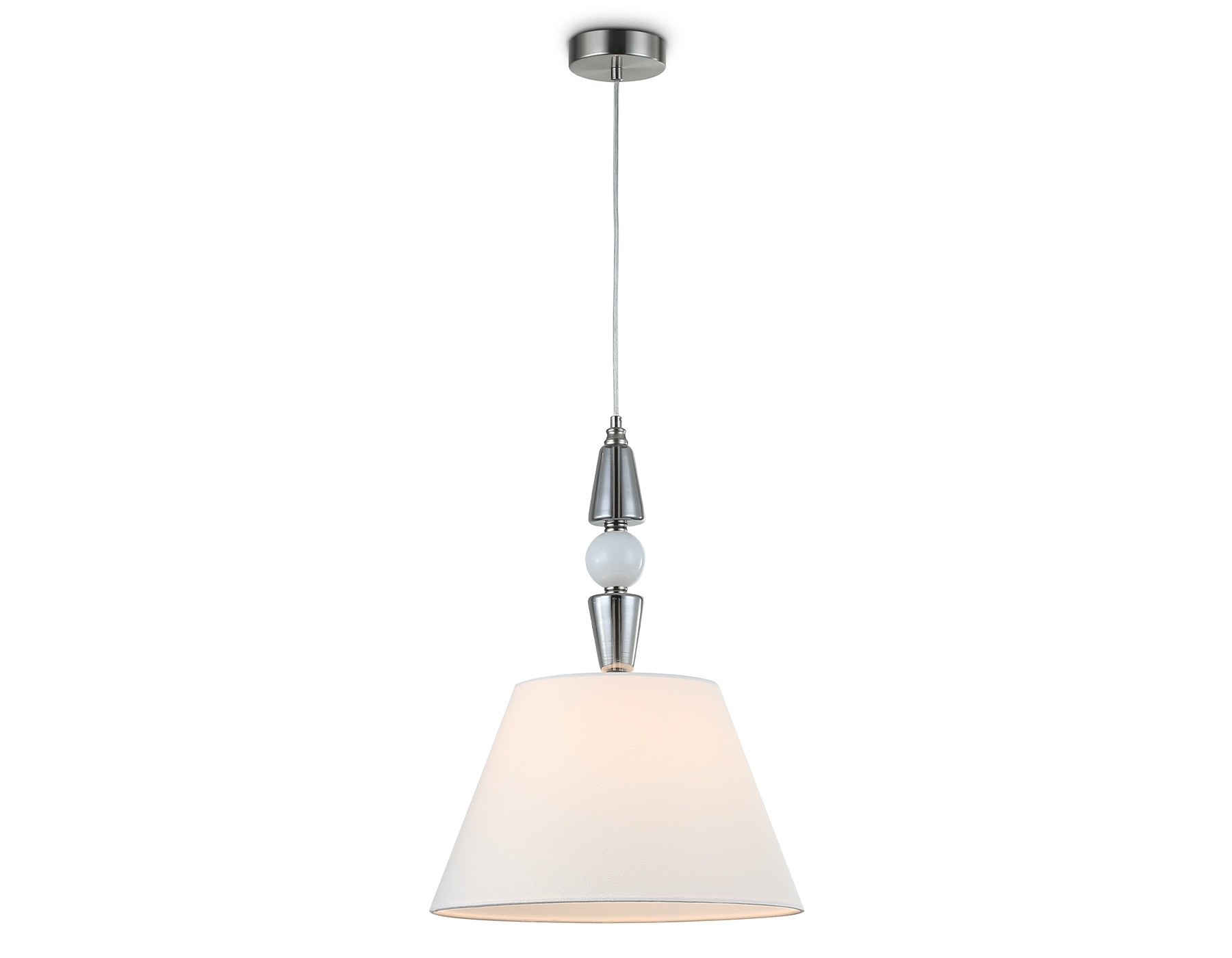 Светильник Ambrella light LH75250 SN/FR сатин никель/белый матовый E27 max 60W D360*500
