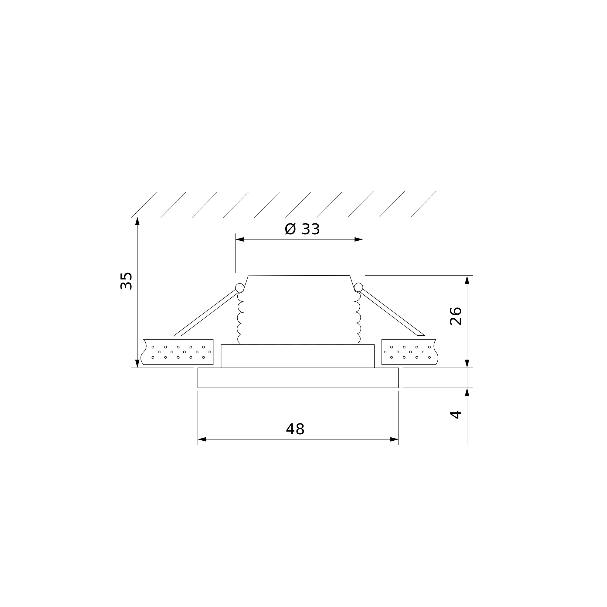 15271/LED / Светильник встраиваемый 3W WH белый